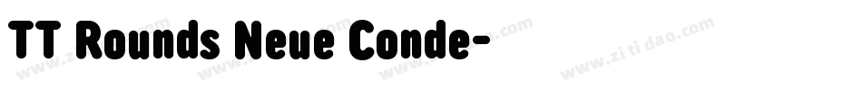 TT Rounds Neue Conde字体转换